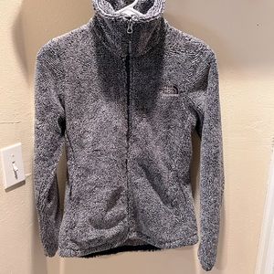 The North Face XS Full Zip Navy and white fleece